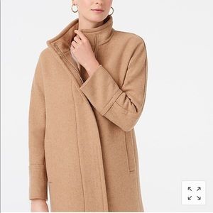 J. Crew Cocoon stadium coat in beige